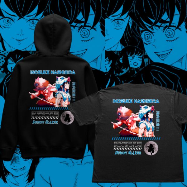 Canguro y remera Inosuke Demon Slayer