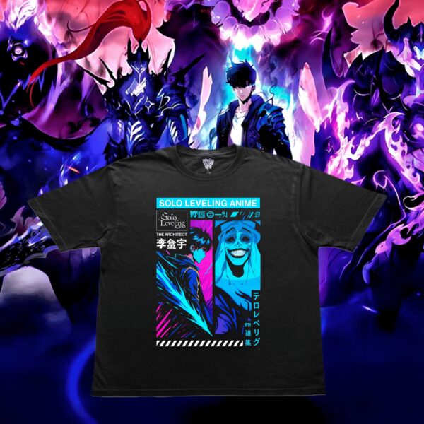 Canguro y Remera Solo Leveling